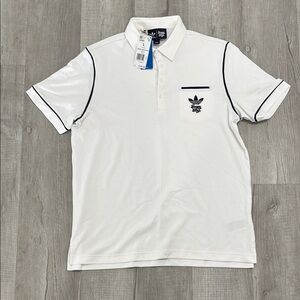Adidas x Bogey Boys Men's White Polo Shirt